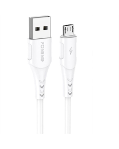 USB кабель Foneng X81 USB - micro USB 2.1A 1м Білий (White)
