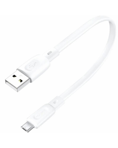 USB кабель Foneng X107 USB - micro USB 2.1A 0.25м Білий (White)