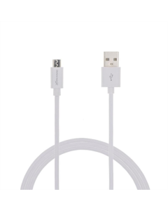 USB кабель Grand-X PM025W USB - micro USB Cu 2.5м Білий (White)