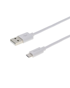 USB кабель Grand-X PM025W USB - micro USB Cu 2.5м Білий (White)