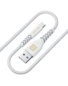 USB-кабель Luxe Cube Kevlar USB - micro USB 1.2м Белый (White)