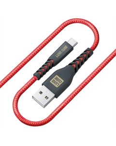 USB кабель Luxe Cube Kevlar USB-microUSB 1.2м червоний (Red)