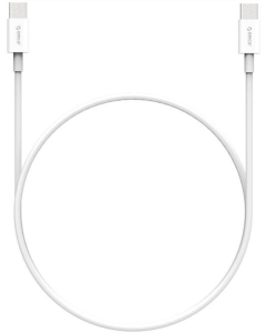 USB кабель Orico USB Type-C - USB Type-C 100W 1м Білий (White)