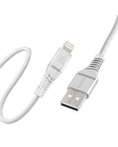 USB кабель Promate PowerLine-Ai120 USB - Lightning 2.4A 1.2м Білий (White)