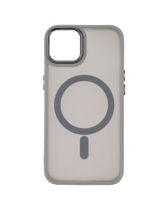 Чохол накладка для iPhone 13 TPU+PC Space Magnetic Color MagSafe Сіра (Grey)