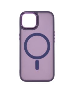 Чохол накладка для iPhone 15 TPU+PC Space Magnetic Color MagSafe Фіолетова (Dark Purple)