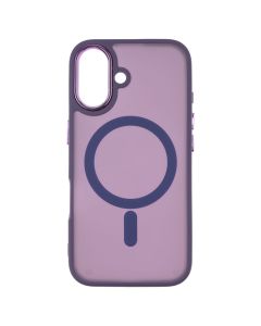 Чохол накладка для iPhone 16 TPU+PC Space Magnetic Color MagSafe Фіолетова (Dark Purple)