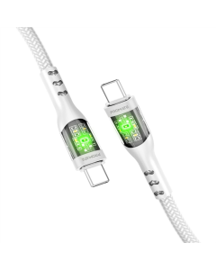 USB кабель Promate TransLine-CC200 USB Type-C - USB Type-C 3A/60W 2м Білий (White)