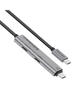 USB кабель Promate USB Type-C - USB Type-C 5A/100W 1.5м Чорний (Black)