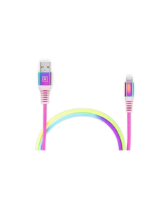 USB-кабель REAL-EL USB - Lightning (EL123500051) 1м Радужный (Rainbow)