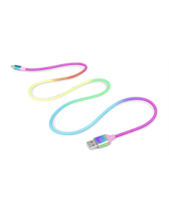 USB-кабель REAL-EL Premium USB - USB Type-C (M/M) 1м (EL123500050) Радужный (Rainbow)