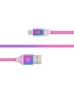 USB-кабель REAL-EL Premium USB - USB Type-C (M/M) 1м (EL123500050) Радужный (Rainbow)
