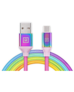 USB-кабель REAL-EL Premium USB - USB Type-C (M/M) 1м (EL123500050) Радужный (Rainbow)