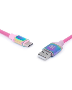USB-кабель REAL-EL Premium USB - USB Type-C (M/M) 1м (EL123500050) Радужный (Rainbow)