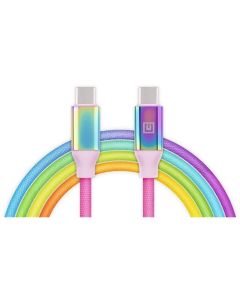 USB-кабель REAL-EL Premium USB Type-C - USB Type-C 1м (EL123500053) Радужный (Rainbow)