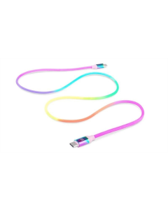 USB-кабель REAL-EL Premium USB Type-C - USB Type-C 1м (EL123500053) Радужный (Rainbow)