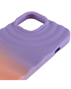 Чохол накладка для iPhone 12 Pro TPU ColorWave Фіолетова Помаранчева (Dasheen Peach)