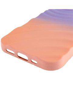 Чохол накладка для iPhone 12 Pro TPU ColorWave Фіолетова Помаранчева (Dasheen Peach)