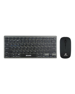 Клавіатура бездротова (2.4G+Bluetooth) Jeqang JB-326 dual-mode + миша Сіра (Grey)