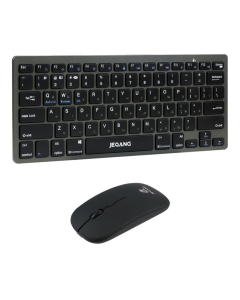 Клавіатура бездротова (2.4G+Bluetooth) Jeqang JB-326 dual-mode + миша Сіра (Grey)