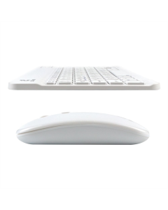 Беспроводная клавиатура (2.4G+Bluetooth) Jeqang JB-350 + мышь Белая (White)