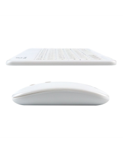 Клавіатура бездротова (2.4G+Bluetooth) Jeqang JB-362 + миша Біла (White)