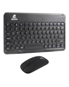 Беспроводная клавиатура (2.4G+Bluetooth) Jeqang JB-362 + мышь Черная (Black)