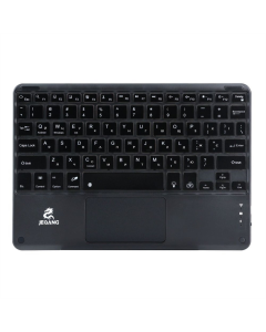 Клавіатура бездротова Jeqang JB-380 bluetooth charging and lighting touch Чорна (Black)