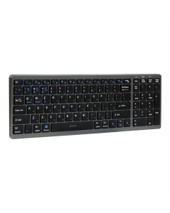 Клавіатура бездротова (2.4G+Bluetooth) Jeqang JB-387 Сіра (Grey)