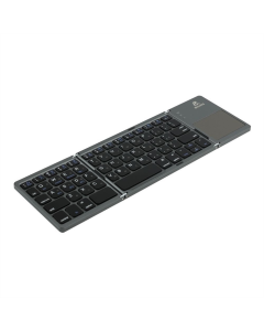 Клавіатура бездротова (2.4G+Bluetooth) Jeqang JB-830 Foldable Сіра (Grey)