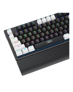 Клавиатура XO KB-06 смешанного цвета светящаяся механическая + мышь Черная (Black)
