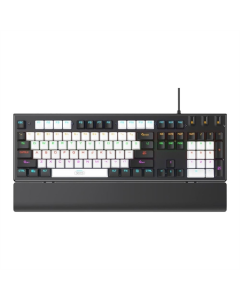 Клавиатура XO KB-06 смешанного цвета светящаяся механическая + мышь Черная (Black)