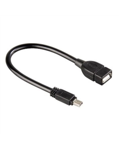 OTG кабель Atcom USB - micro USB V 2.0 (F/M) 0.1m Чорний (Black)