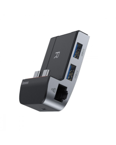 Тип-С хаб Baseus Многофункциональный бронированный держатель для Type-C Серый