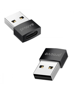 OTG кабель Proove Extension Type-C to USB Чорний (Black)