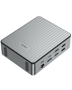 Type-C хаб WIWU Matrix docking station 16in1 W1601 Сірий (Gray)