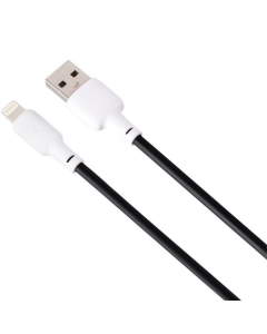 USB-кабель Gelius Full Silicon GP-UCN001L Lightning (1.2м) (18W) Черный/Белый (Black/White)