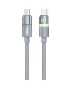 USB кабель Gelius MoonLine GP-UCN014 Type-C to Type-C (1,2м) (100W) Сірий (Grey)