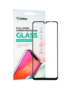 Захисне скло для Xiaomi Redmi 12C Gelius Full Cover Ultra-Thin 0.25mm Чорне (Black)