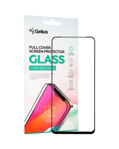Захисне скло для Xiaomi Redmi Note 10 5G Gelius Full Cover Ultra-Thin 0.25mm Чорне (Black)