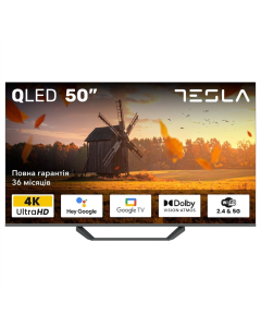 Телевізор Tesla Q50E655GUS Сірий (Gray)