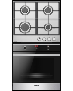 Комплект з духової шафи та варильної поверхні Hansa FCGI69329 Чорний (Black)