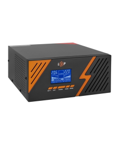 Джерело безперебійного живлення LogicPower LPM-PSW-1500VA (1050 Вт) Чорний (Black Orange)