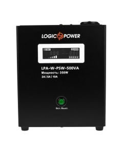 Джерело безперебійного живлення LogicPower LPA-W-PSW-500VA (350Вт) LCD