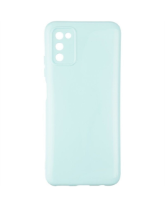 Чехол-накладка для Samsung A03s Air Color Case Синий (Аквамарин)