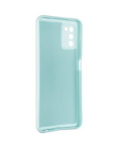 Чехол-накладка для Samsung A03s Air Color Case Синий (Аквамарин)