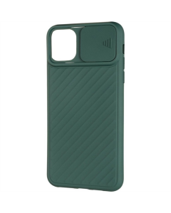 Чохол-накладка для iPhone 11 Pro Max Carbon Camera Air Case Зелена (Зеленый)