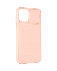 Чохол накладка для iPhone 12 Mini Carbon Camera Air Case Рожева (Pink)