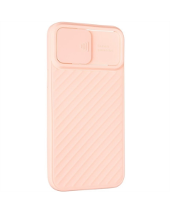 Чехол-накладка для iPhone 12 Pro Max Carbon Camera Air Case Розовый (розовый)