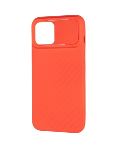 Чехол-накладка для iPhone 12 Pro Max Carbon Camera Air Case Красный (Red)